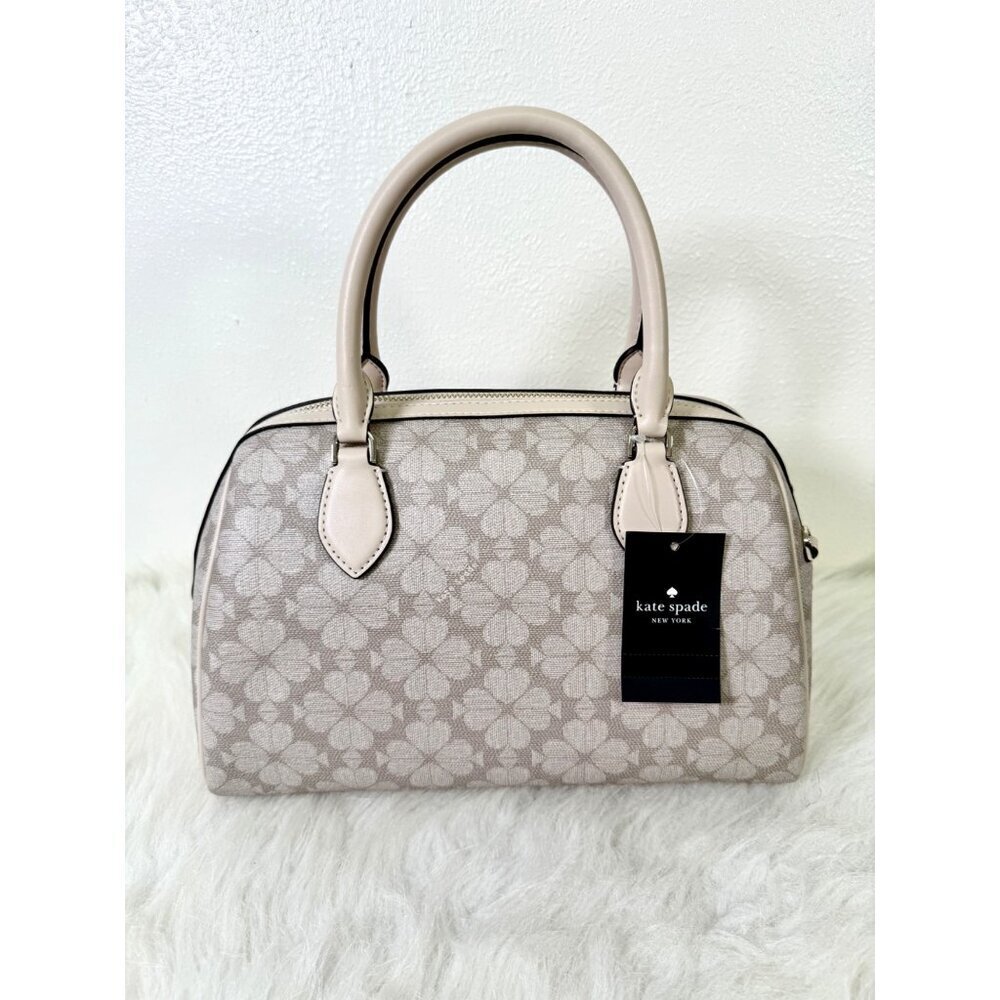 KATE SPADE Signature Spade Flower Pv Large Duffle Crossbody Tote Bag Travel - Picture 2 of 11